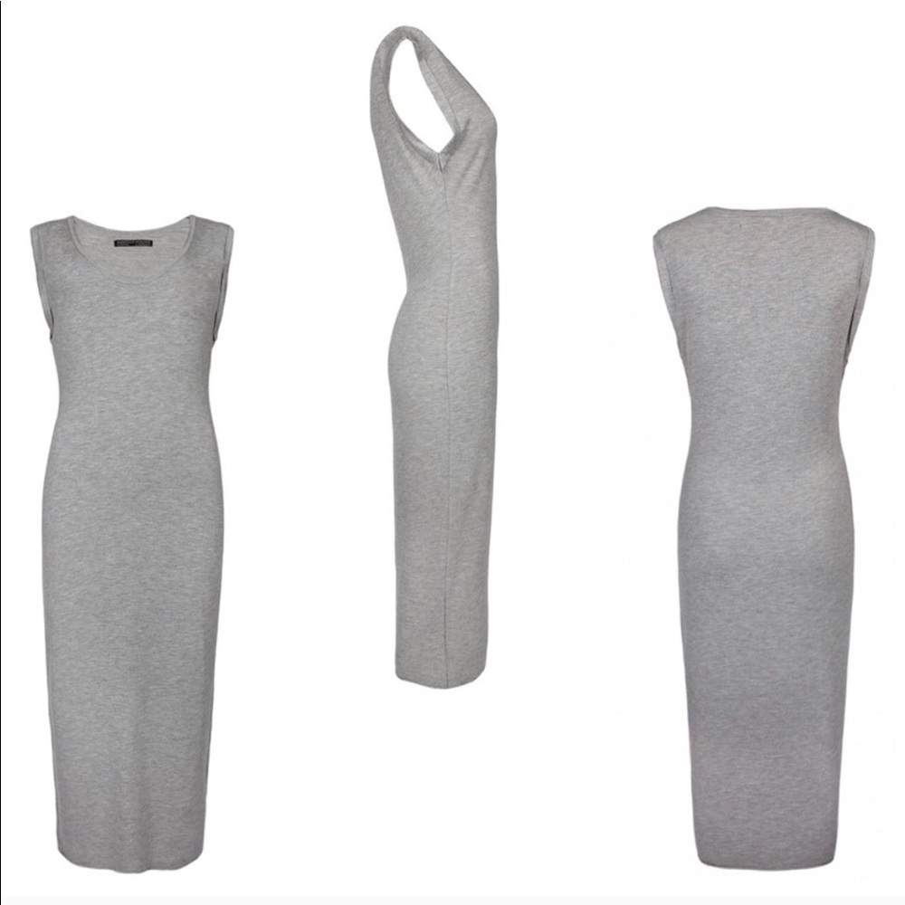 Allsaints Mara knit body con midi dress sz4